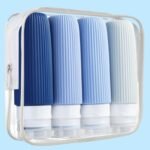 Kit Viajero de Botellas Siliconadas - Tono Azul