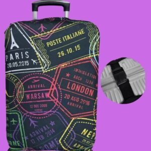 Funda para Maleta Diseño de Sellos Talla G