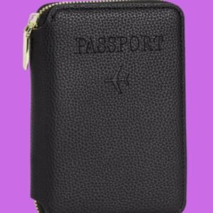 Porta Documentos Premium Cuero Negro