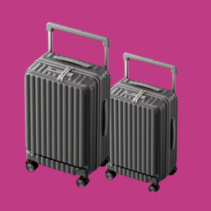 Maleta Ejecutiva con Abertura Frontal - Gris Espacial (Set de 2)