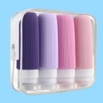 Kit Viajero de Botellas Siliconadas - Tonos Rosa