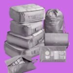 Set Organizadores de Equipaje 8 Piezas - Plomo