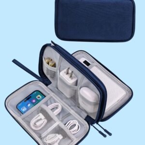 Organizador de Cables y Accesorios Azul