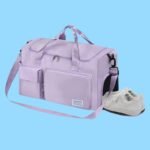 Bolso de Viaje o Gym con Compartimento para Zapatos Lila