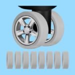 Gomas Protectoras para Ruedas de Maleta Kit de 8 Piezas Ploma