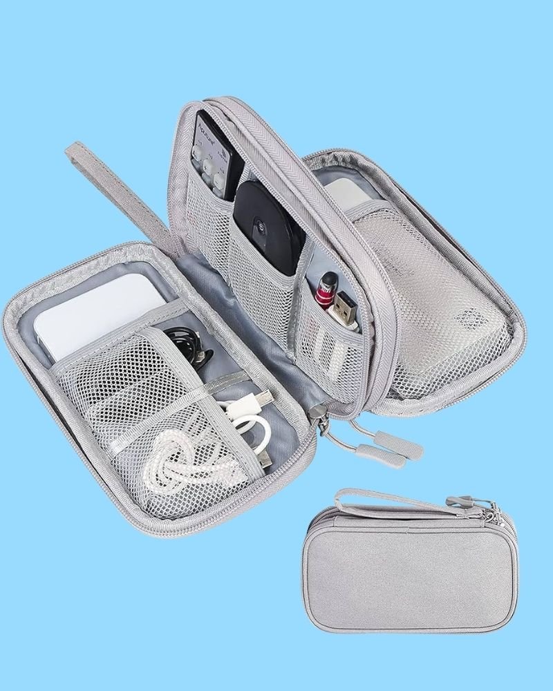 Organizador de Cables y Accesorios Plomo