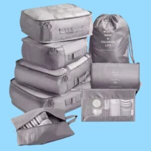 Set Organizadores de Equipaje 8 Piezas - Plomo