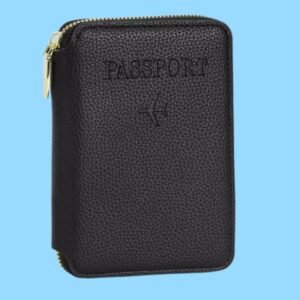 Porta Documentos Premium Cuero Negro