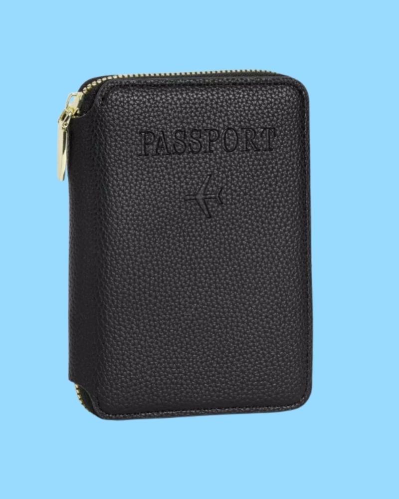 Porta Documentos Premium Cuero Negro