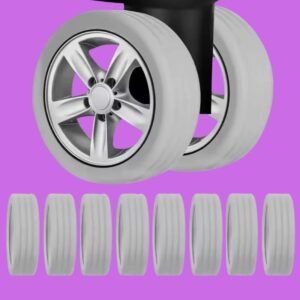 Gomas Protectoras para Ruedas de Maleta Kit de 8 Piezas Ploma
