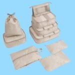 Set Organizadores de Equipaje  9 piezas color Beige