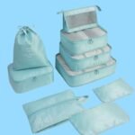 Set Organizadores de Equipaje  9 piezas color Tiffany